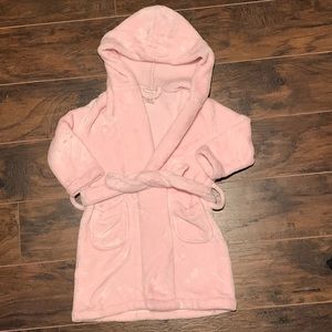 Pottery Barn Kids pink bathrobe 2T-3T